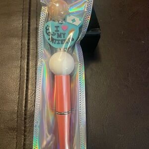 Pink and White Nurse Themed Pen